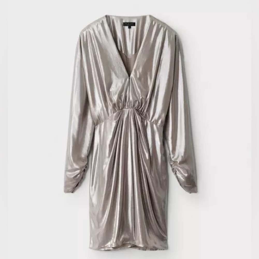 Rag & Bone Eloise Metallic Mini Dress